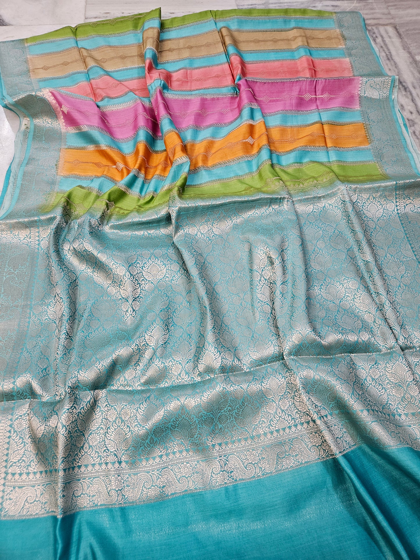 Rangkat Pure Chiniya Silk Woven Banarasi Saree