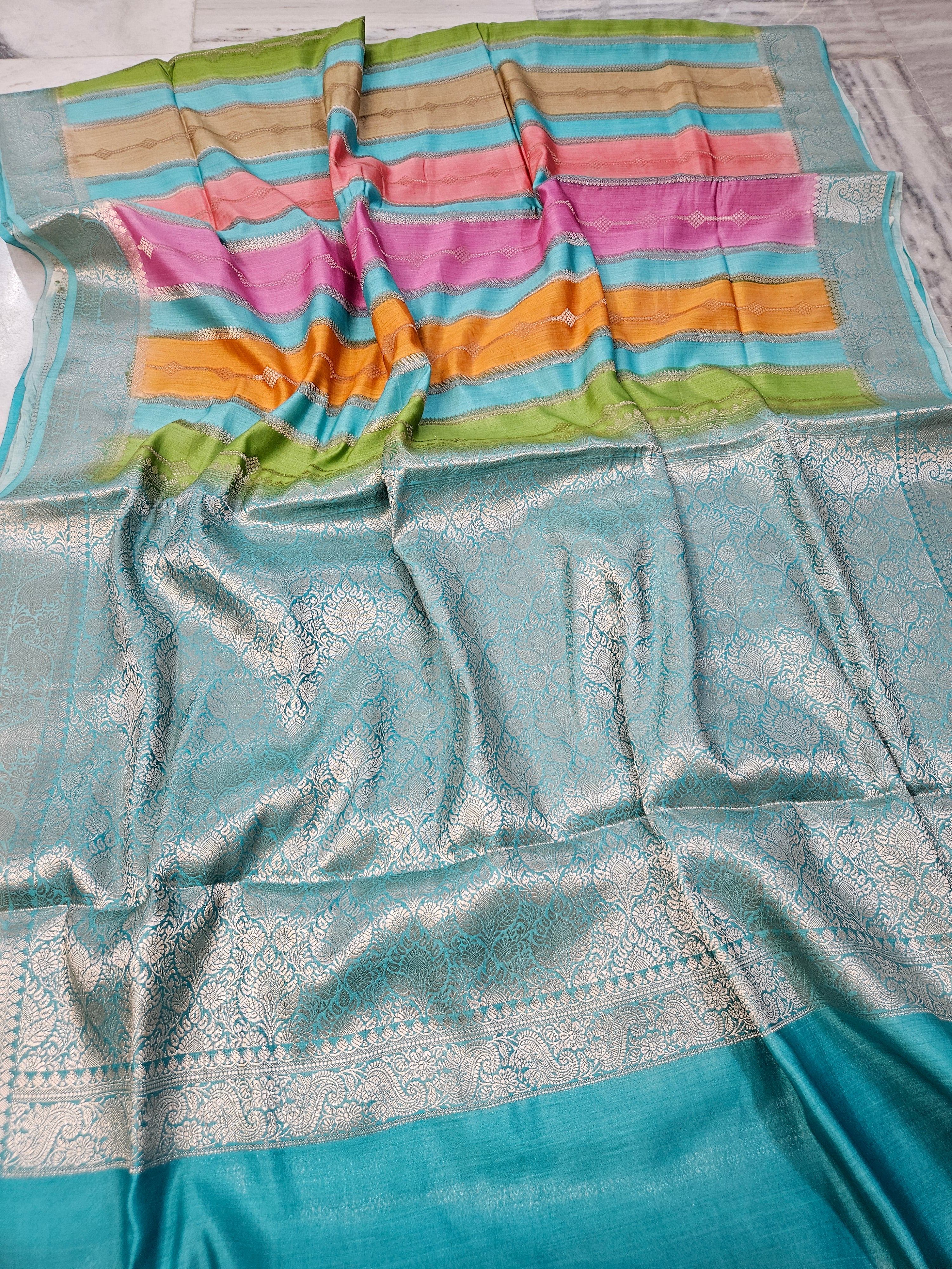 Rangkat Pure Chiniya Silk Woven Banarasi Saree