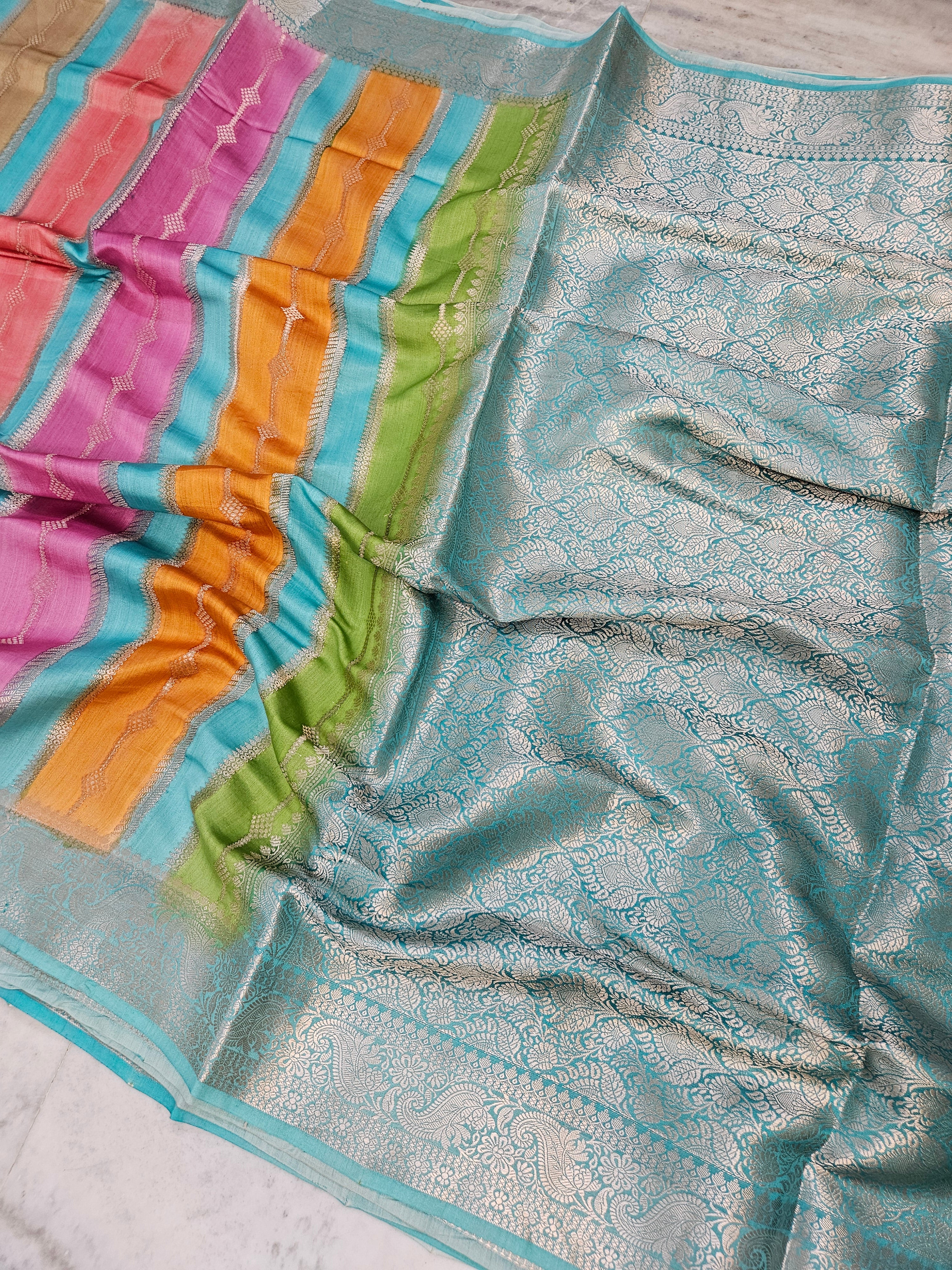 Rangkat Pure Chiniya Silk Woven Banarasi Saree