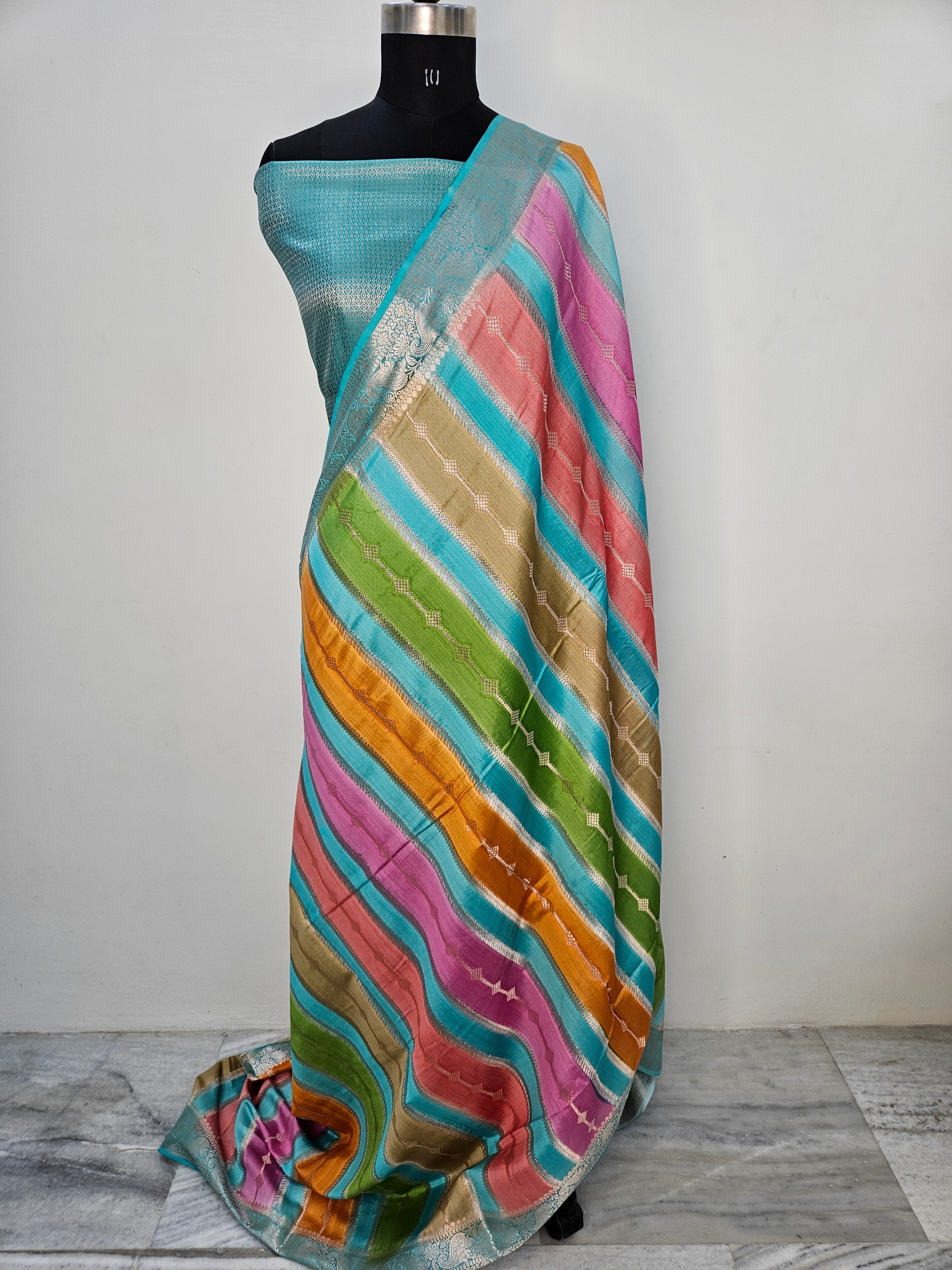 Rangkat Pure Chiniya Silk Woven Banarasi Saree