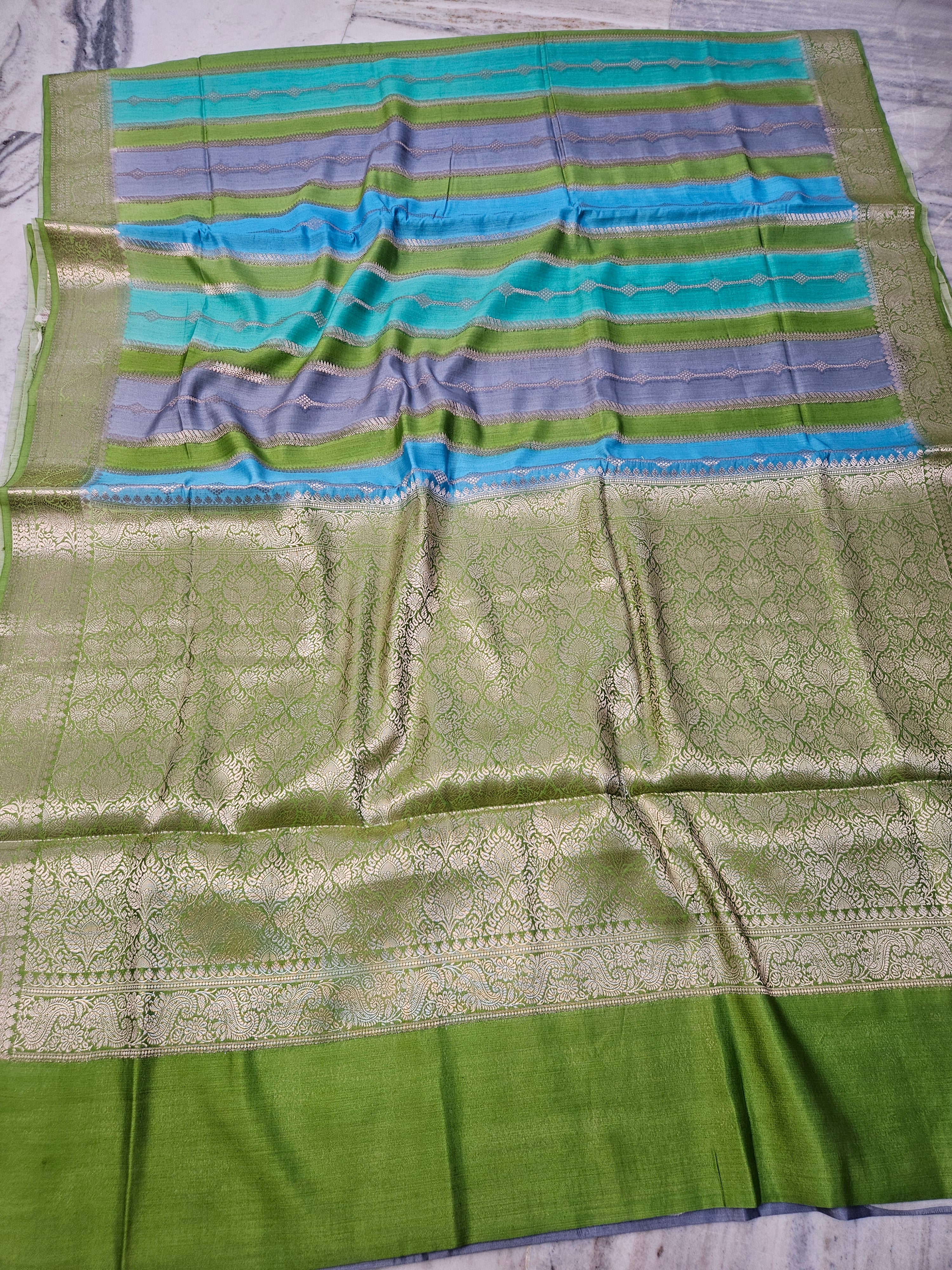 Pure Chiniya Silk Woven Rangkat Banarasi Saree