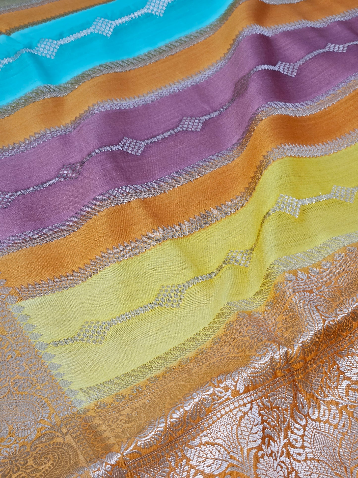 Rangkat Pure Chiniya Silk Woven Banarasi Saree