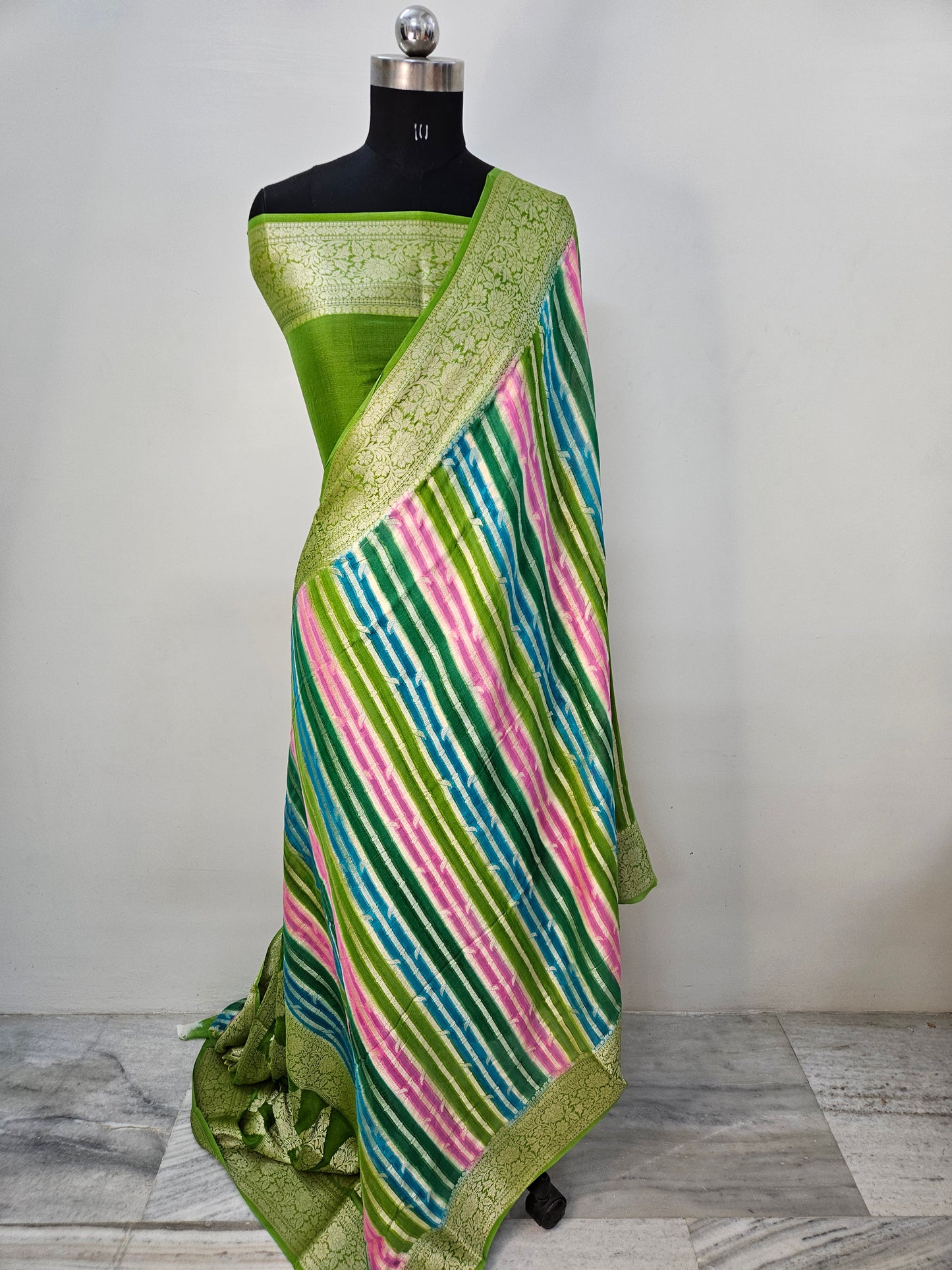 Pure Chiffon Rangkat Banarasi Saree