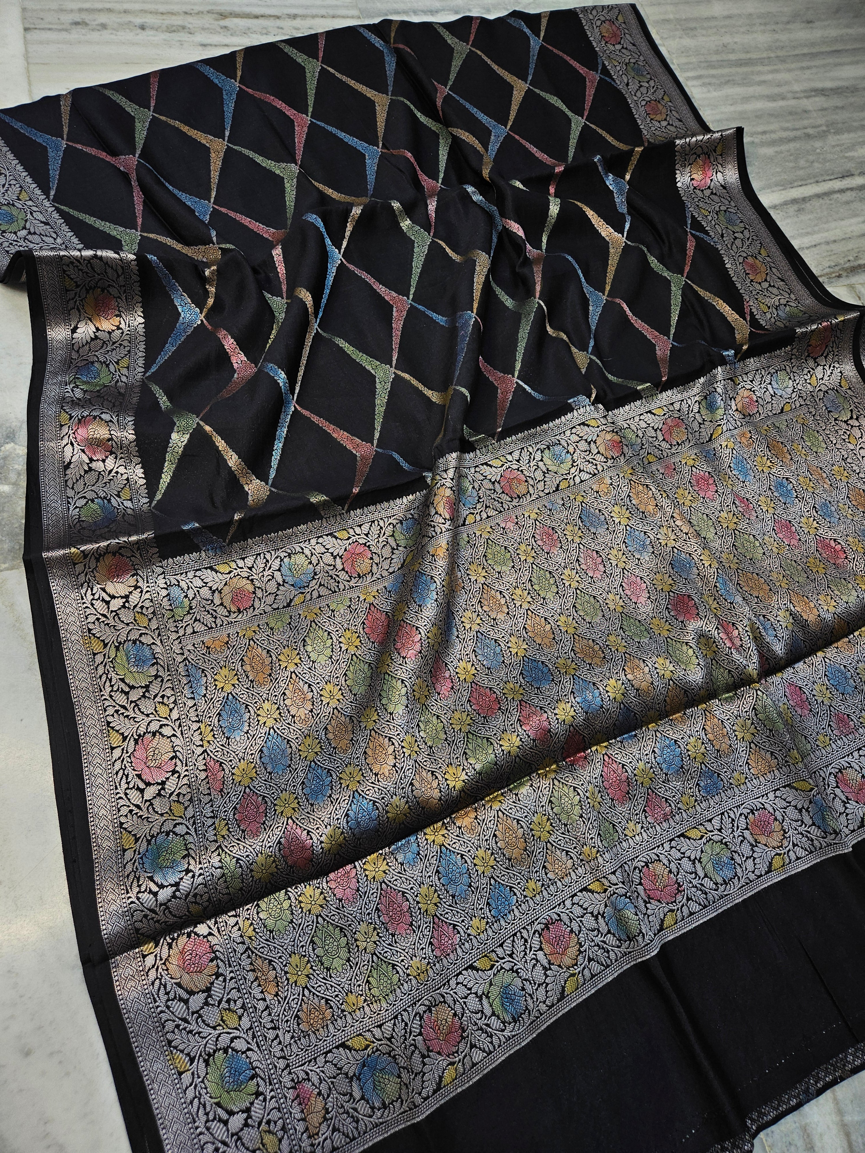 Pure Chiniya Silk Woven Banarasi Saree