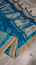 Rajwada tissue faux Nazakat mirror lace work Banarasi Saree