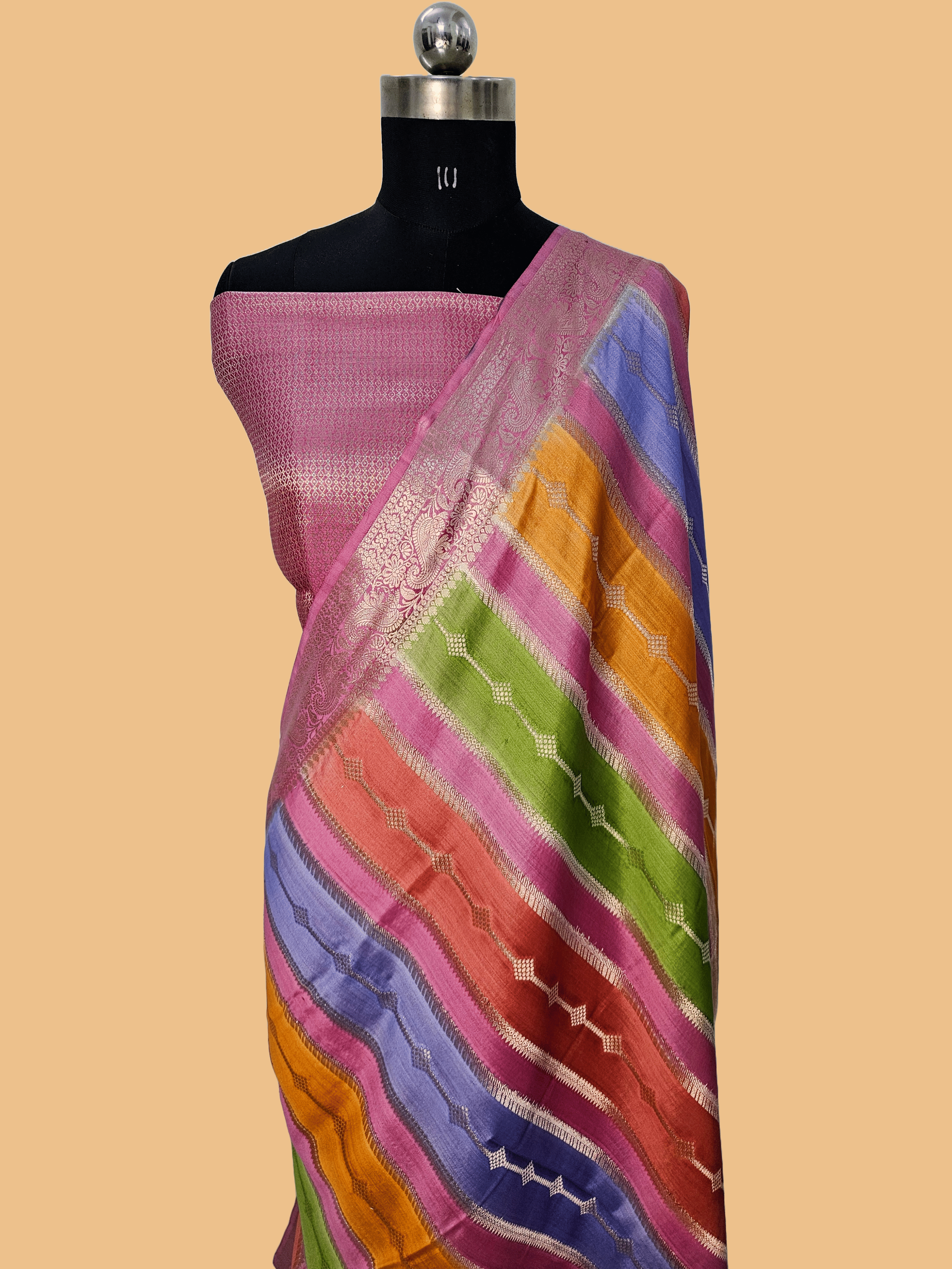 Pure Chiniya Silk Rangkat Banarasi Saree