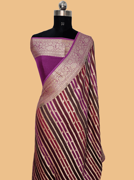 Rangkat Pure Chiffon Banarasi Saree