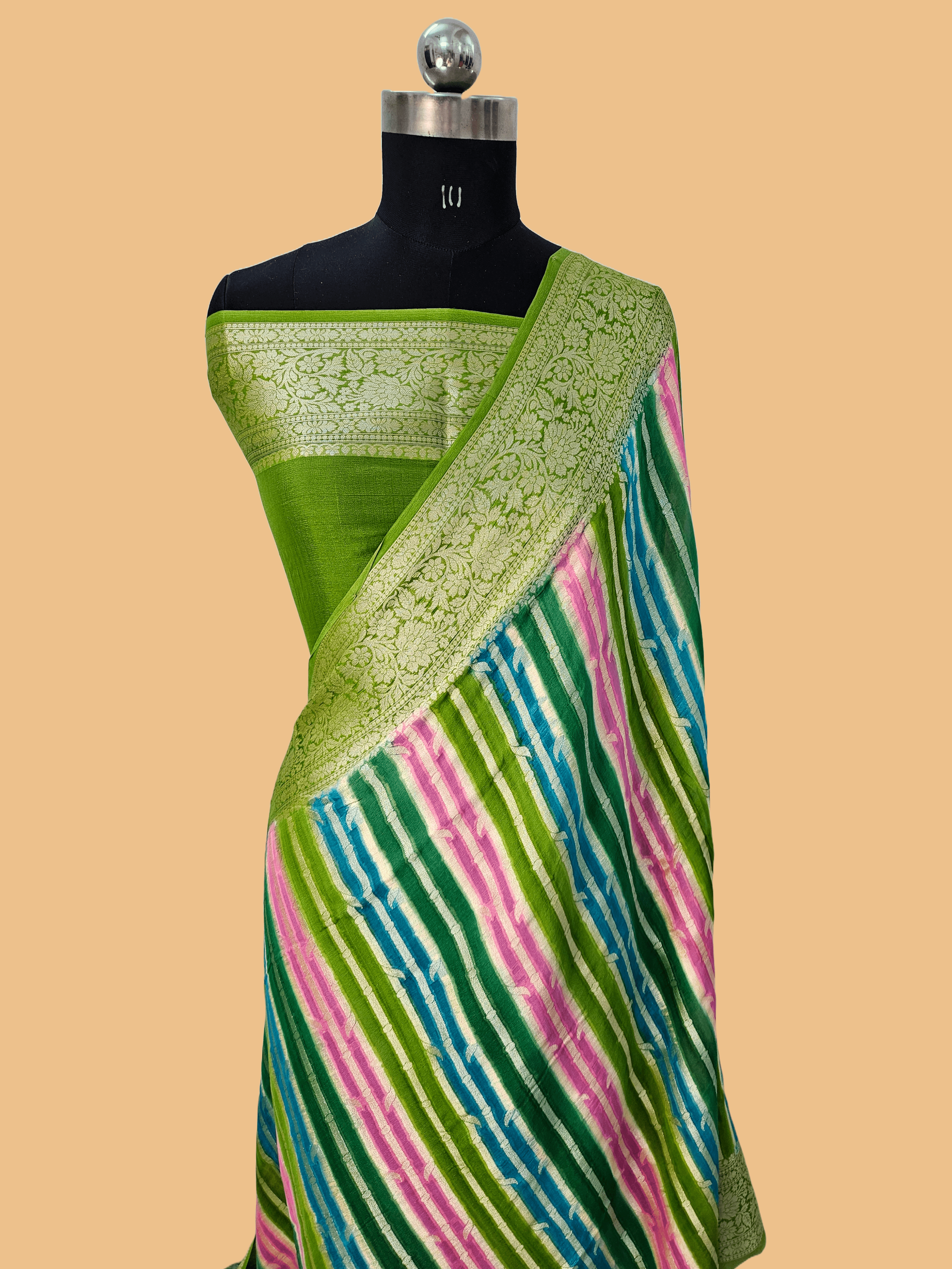 Pure Chiffon Rangkat Banarasi Saree