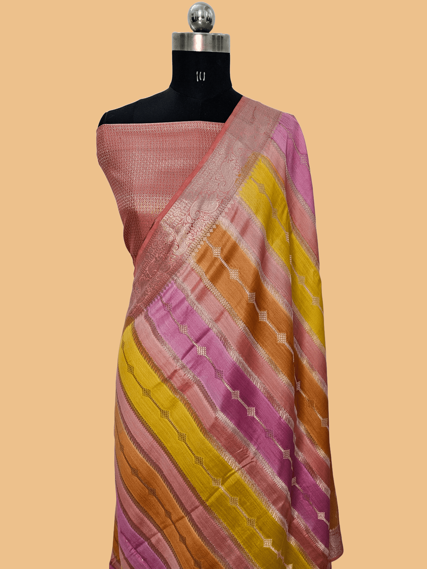 Pure Chiniya Silk Woven Rangkat Banarasi Saree