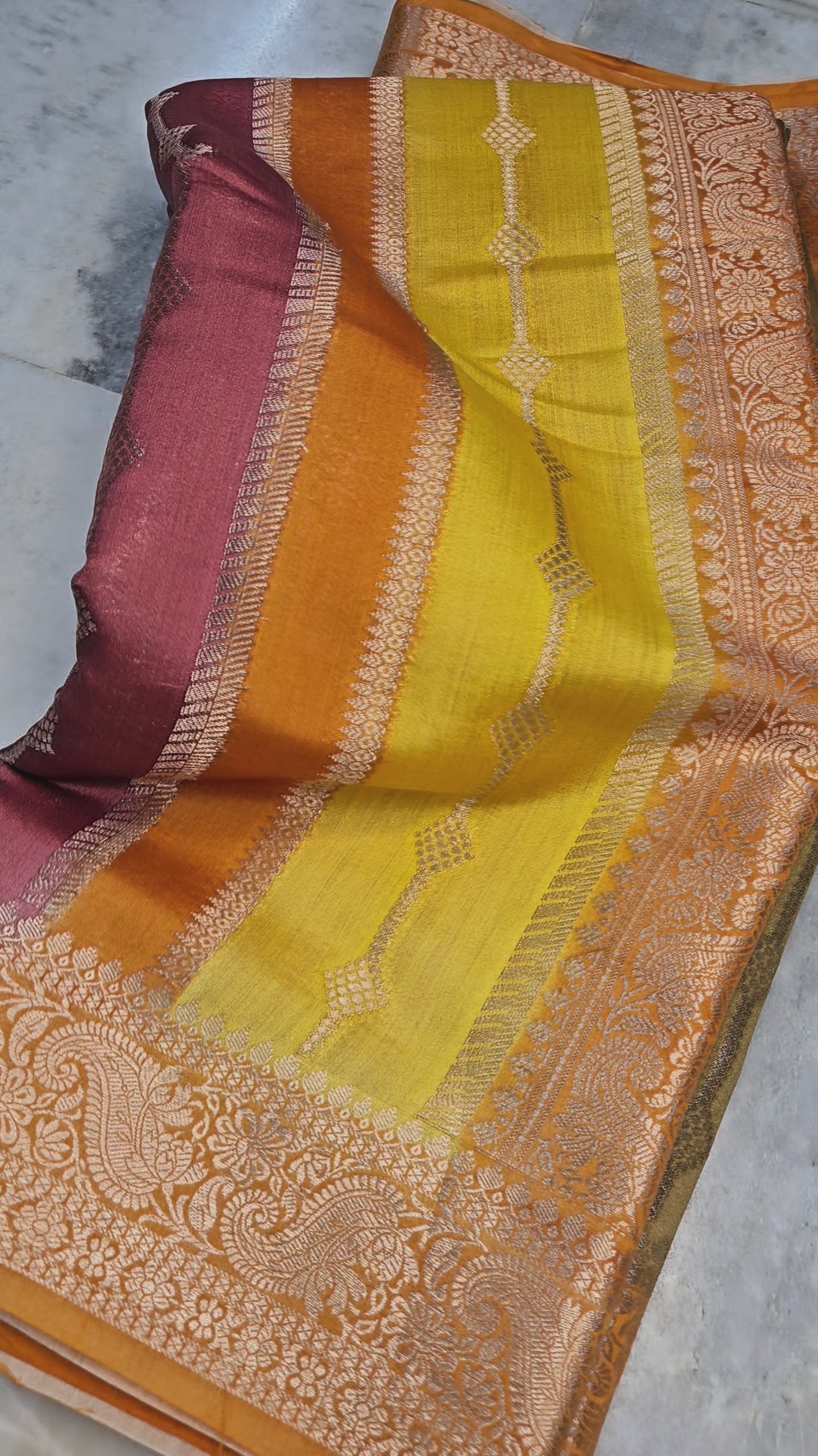 Rangkat Pure Chiniya Silk Woven Banarasi Saree