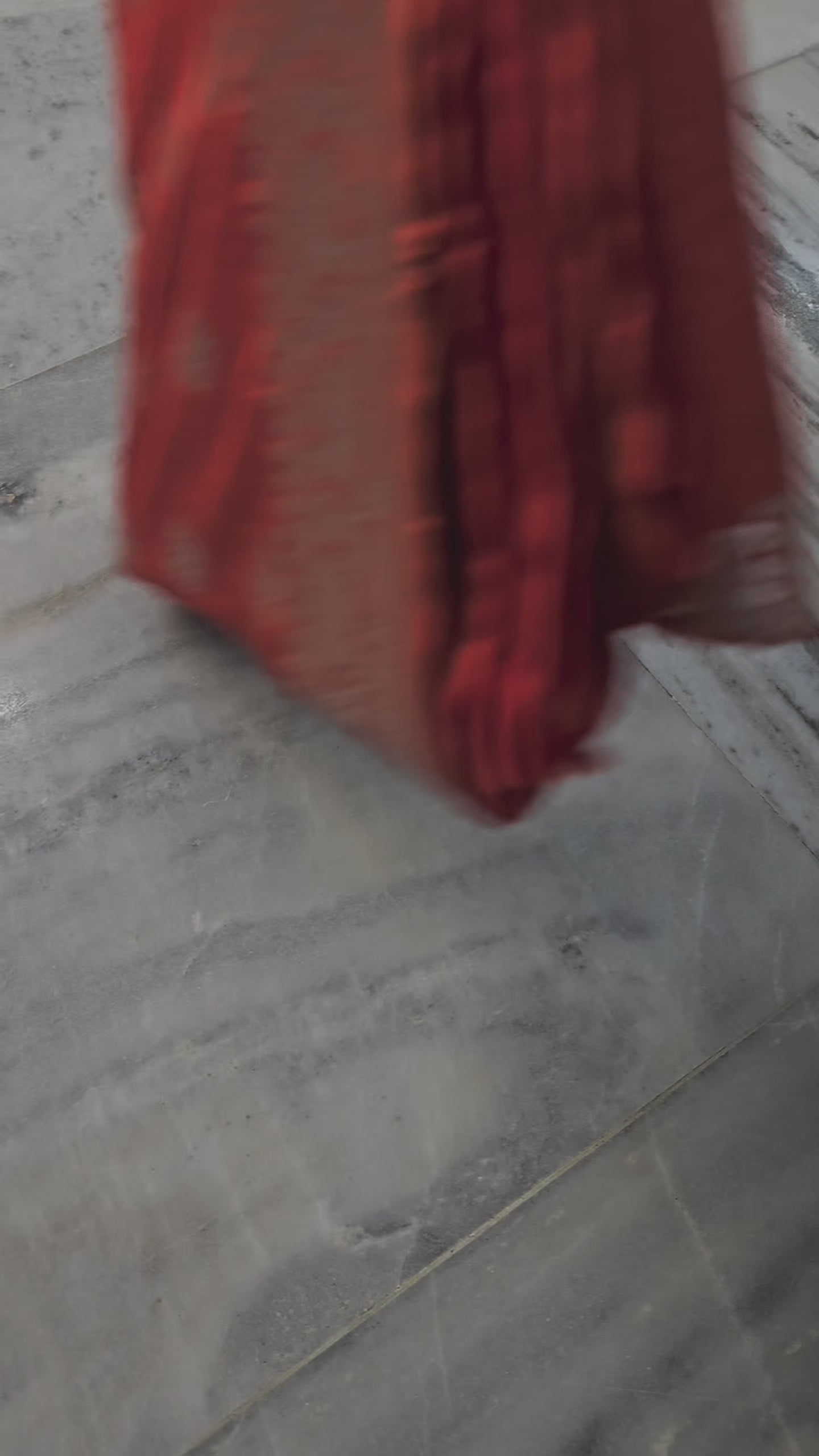 mashru banarasi buta woven saree in orange